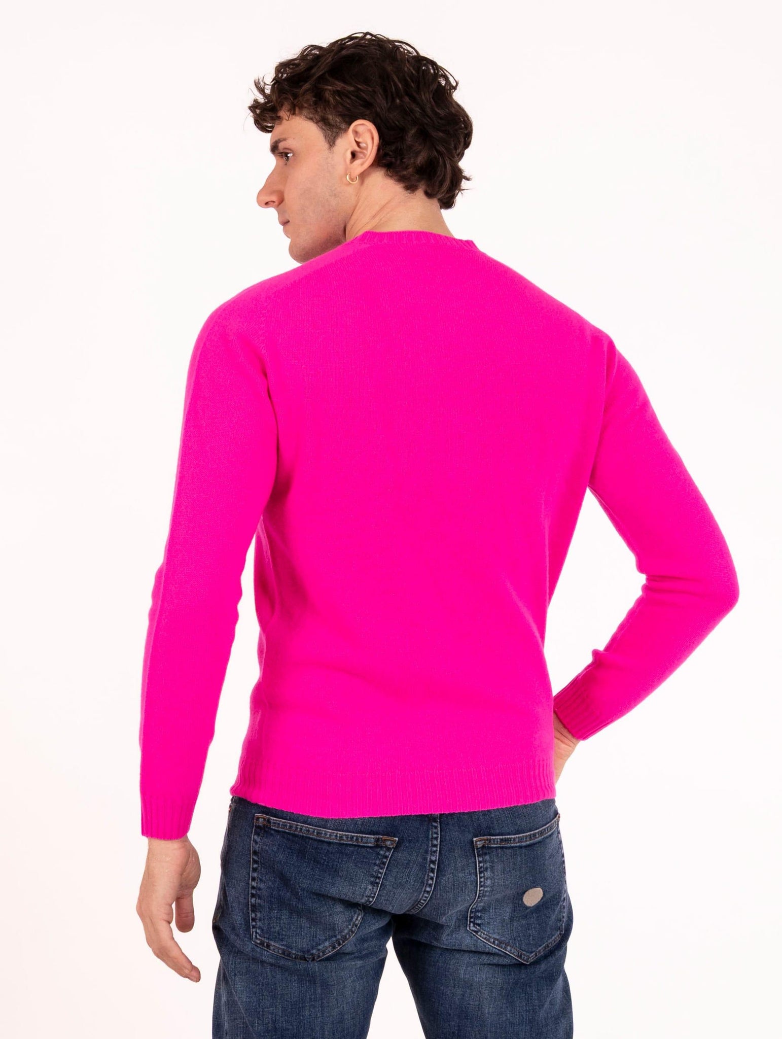 Girocollo Zanieri in Lana Cashmere Fucsia CG-GRU-350140250 Zanieri
