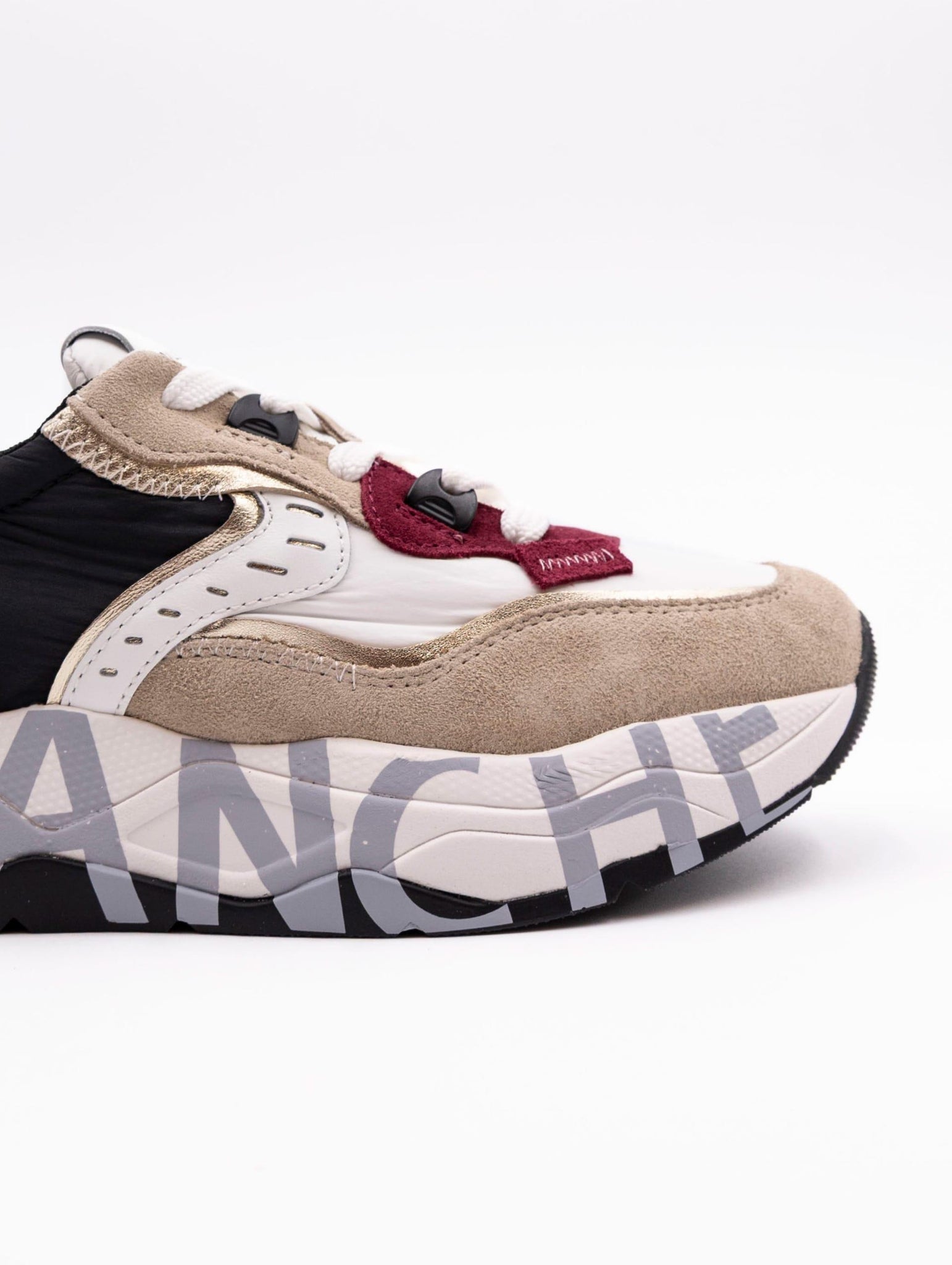 Sneakers Club Voile Blanche in Suede e Nylon Beige e Ruby CLUB105LIGHTBEIGE Voile Blanche