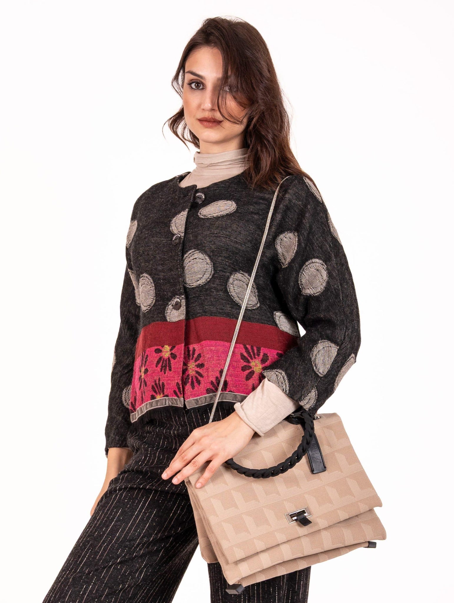 Borsa Fri-yay in Maglia Beige LB_1255LSTITCH Fri-Yay