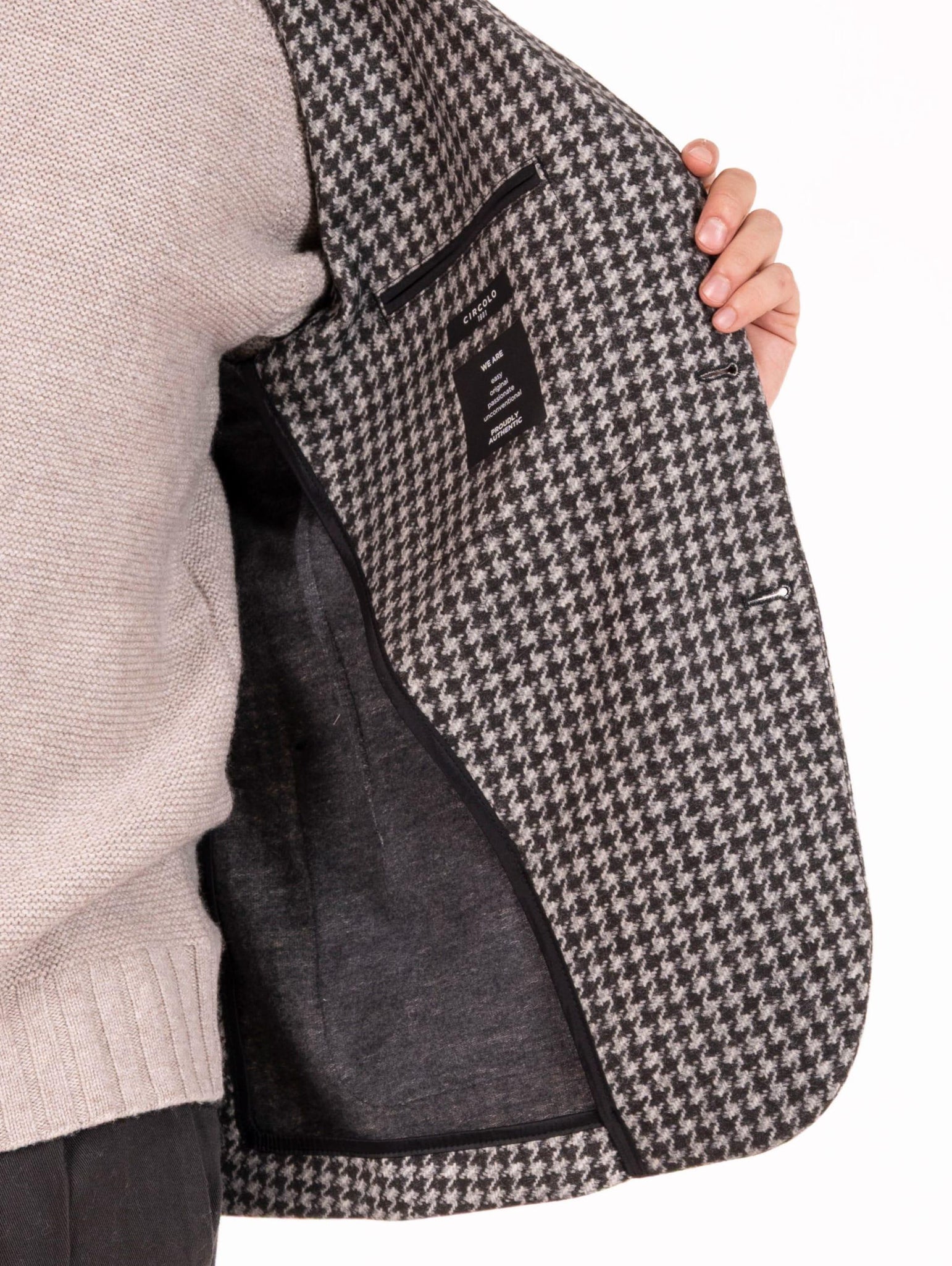 Giacca Circolo 1901 in Cotone Pied de Poule Grigio e Nero CN5012NERO Circolo 1901