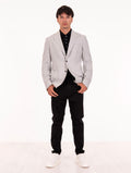 L.B.M. 1911 Jacket in Grey Melange Cotton