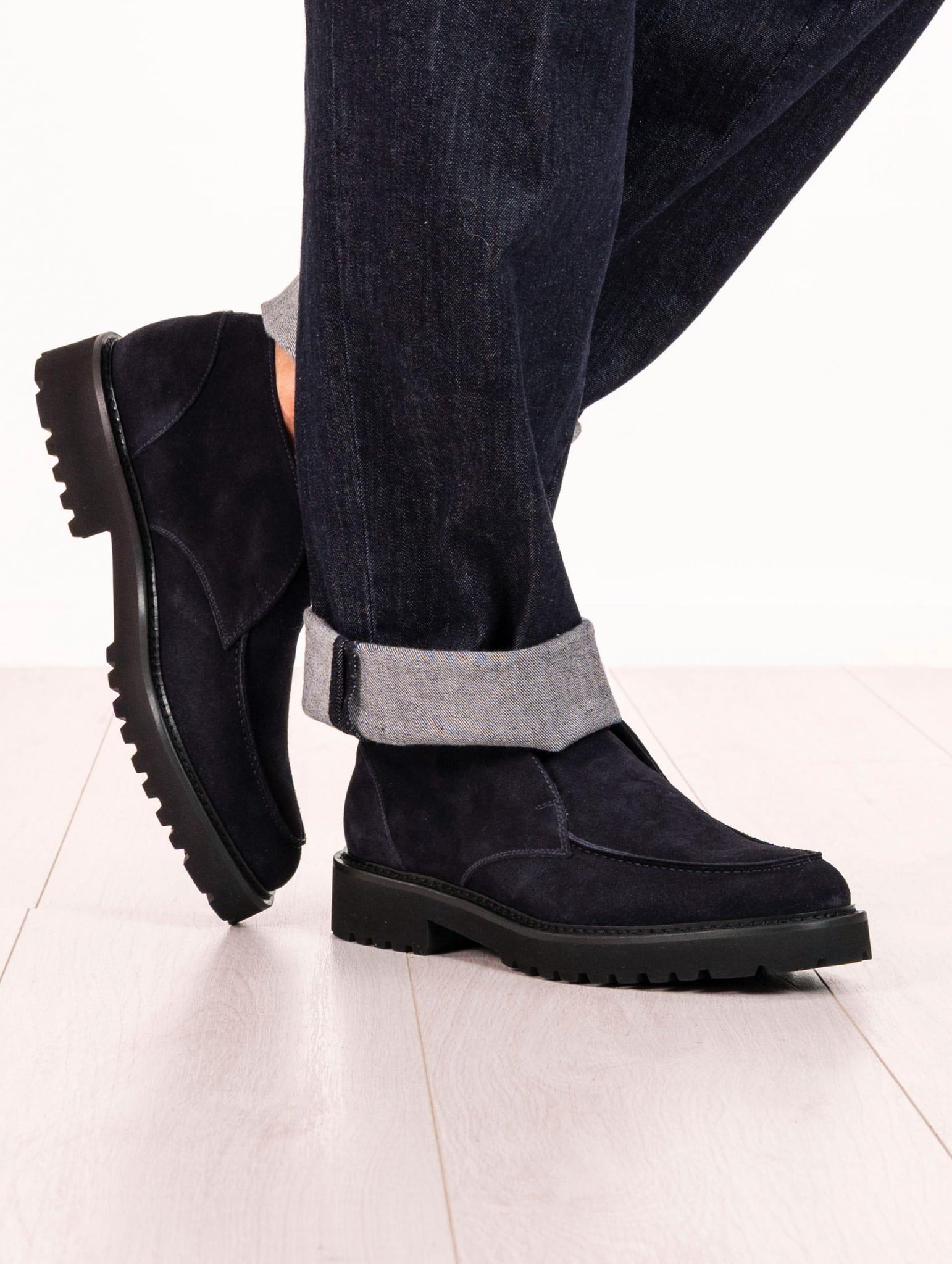 Desert Boot Doucal's in Suede Blu DU3332PHILUF009NB00 Doucal's