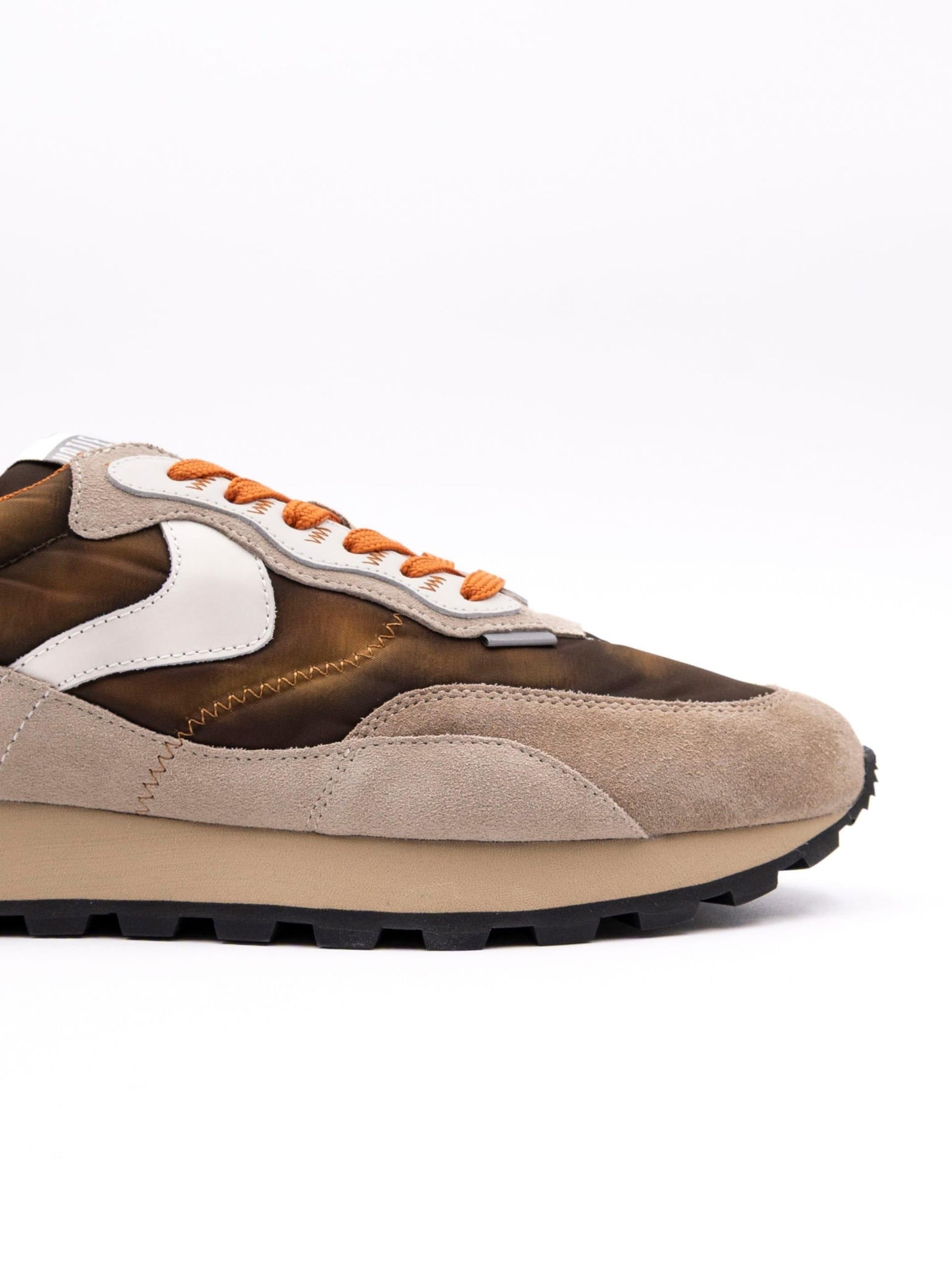 Sneakers Qwark Hype Man Voile Blanche Beige e Marrone QWARKHYPEMANSUEDE/NYLONVINTAGE Voile Blanche