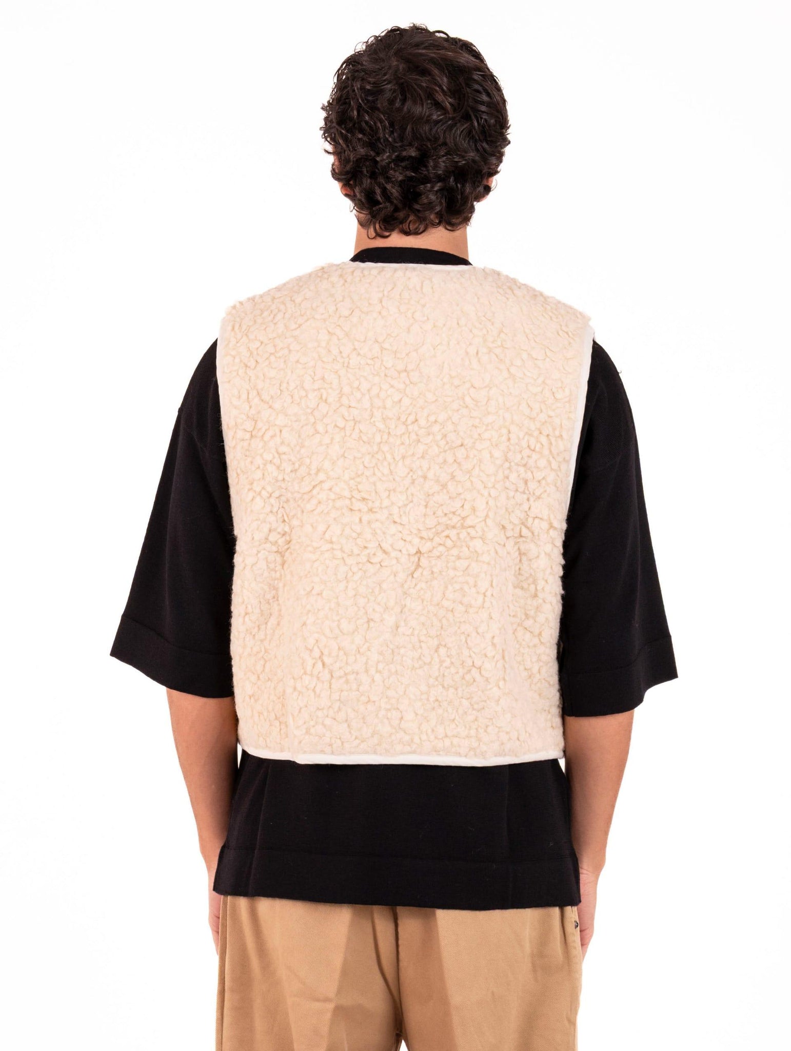 Gilet Maison Crazy Worker Teddy Panna MORW12UGIL00W3791 MCW 3.2