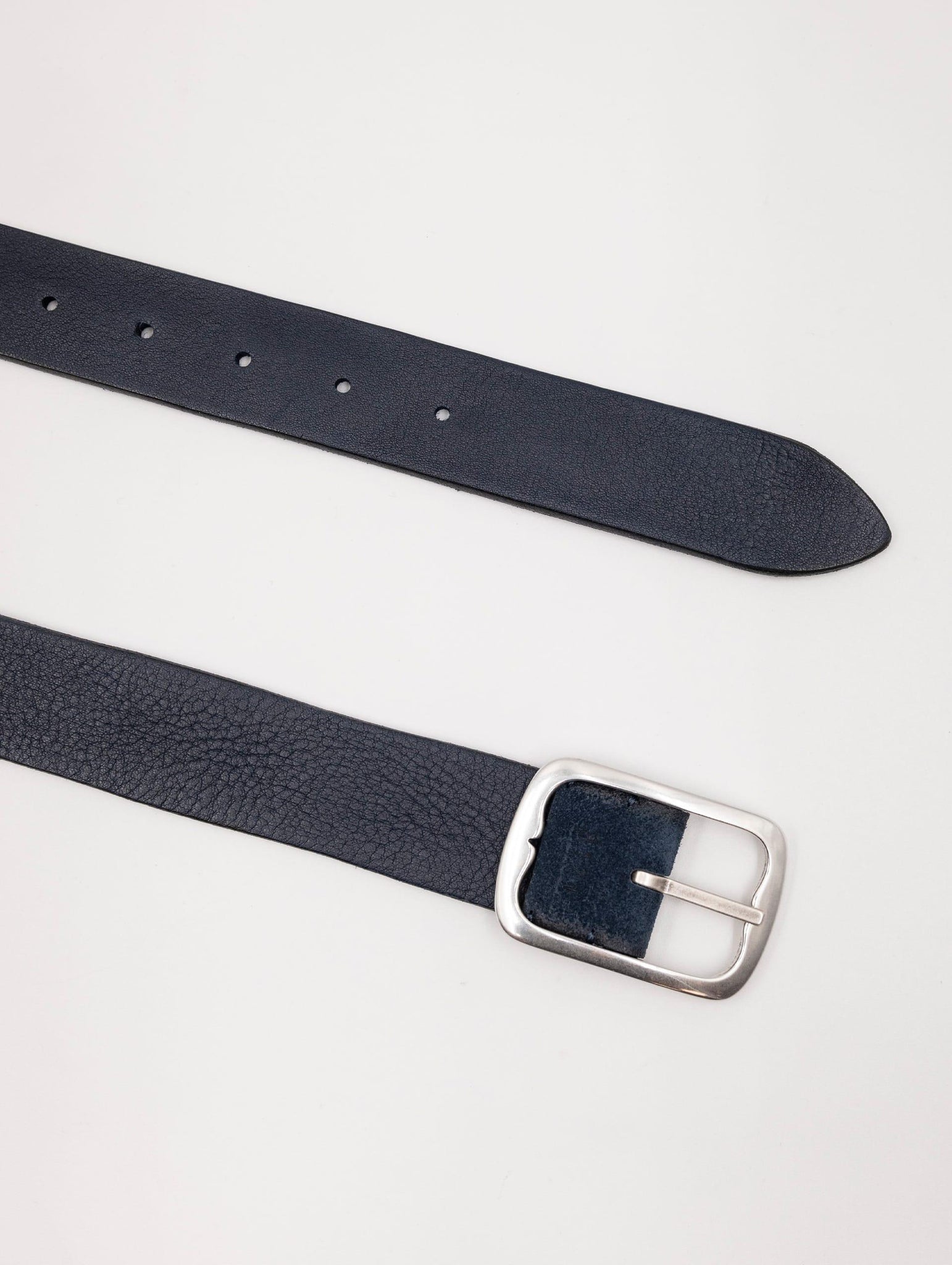 Cintura Orciani Hunting Double in Suede e Pelle Blu U08171BLU Orciani