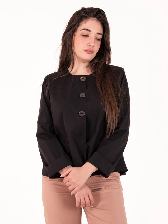 Giacca Alessia Santi in Cotone Nera