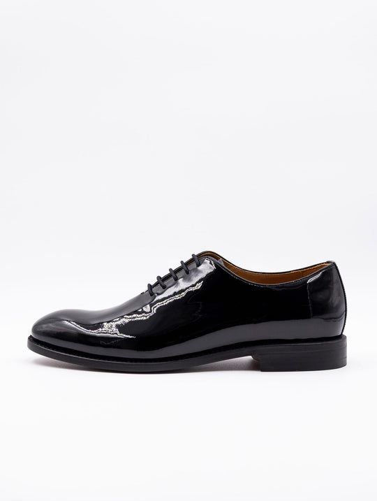 Stringata Berwick 1707 in Black Glossy Leather