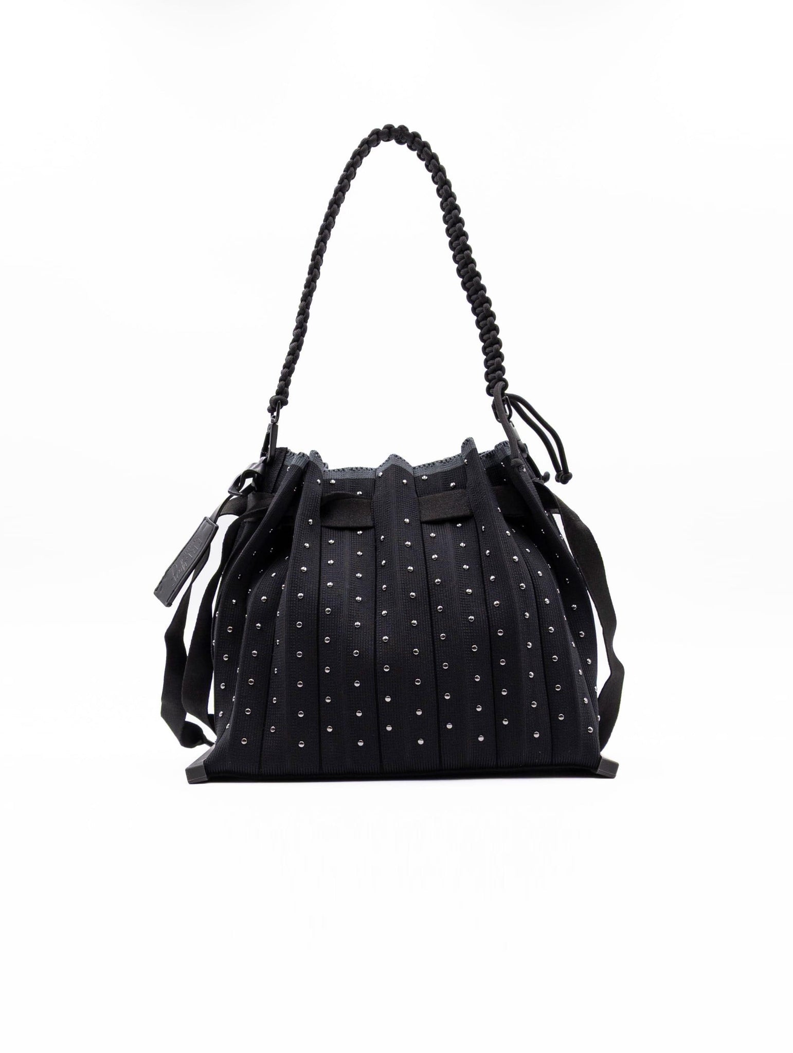 Secchiello Borchie Fri-yay in Maglia Nero SB_1227STUDS Fri-Yay