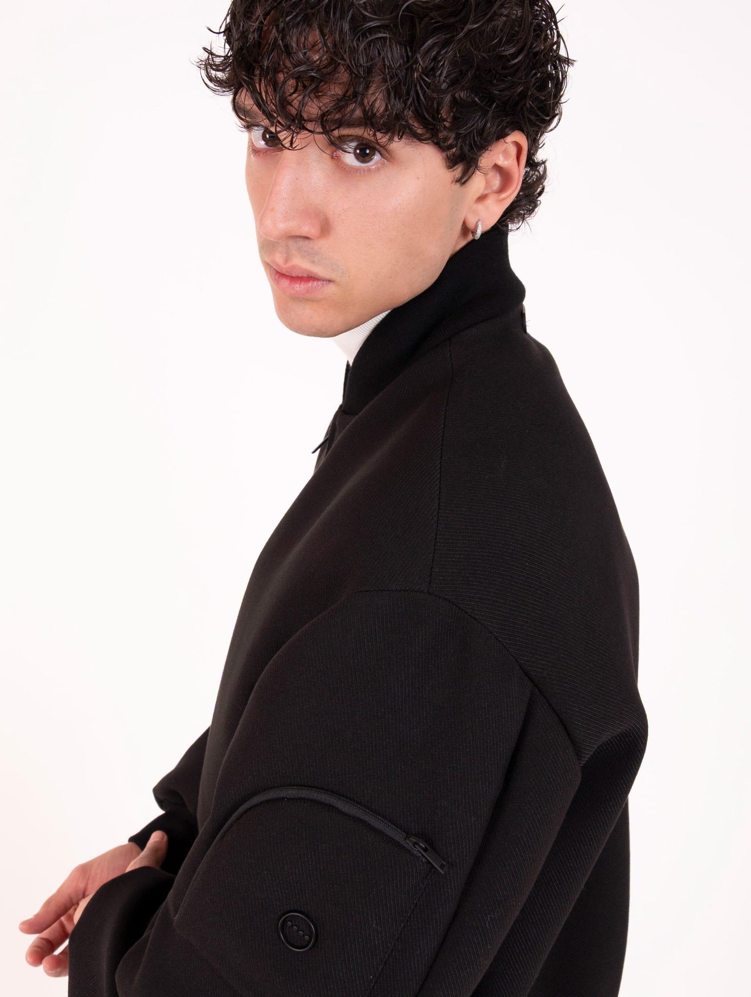 Bomber Hevo in Misto Viscosa Nero CASTROTI713BLACK Hevo