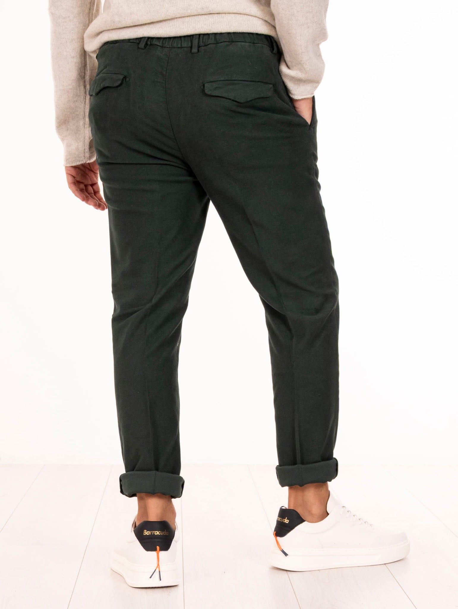 Pantalone Devorè in Cotone, Modal e Seta Foresta DVR15-U006TC671 Devore