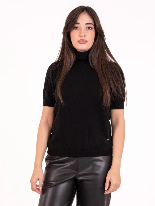 Rollkragenpullover White Wise M/M aus Kaschmirmix Schwarz