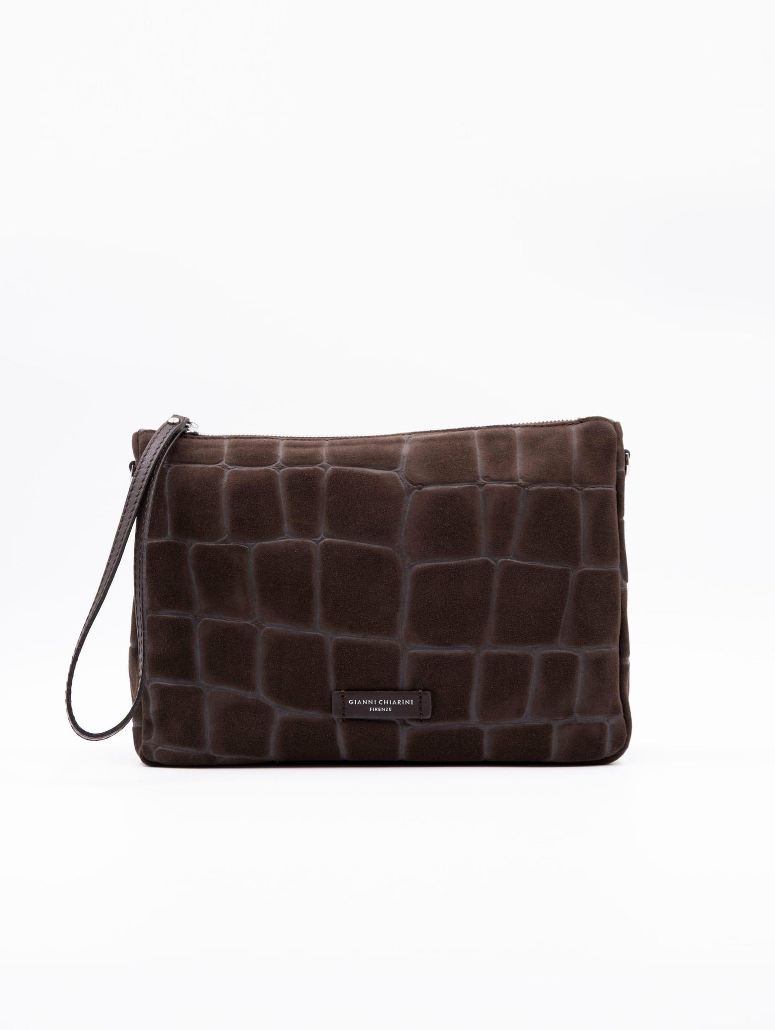 Borsa Nora Pouch Gianni Chiarini in Suede Cocco Moka BS10225CMCOCCO2107 Gianni Chiarini