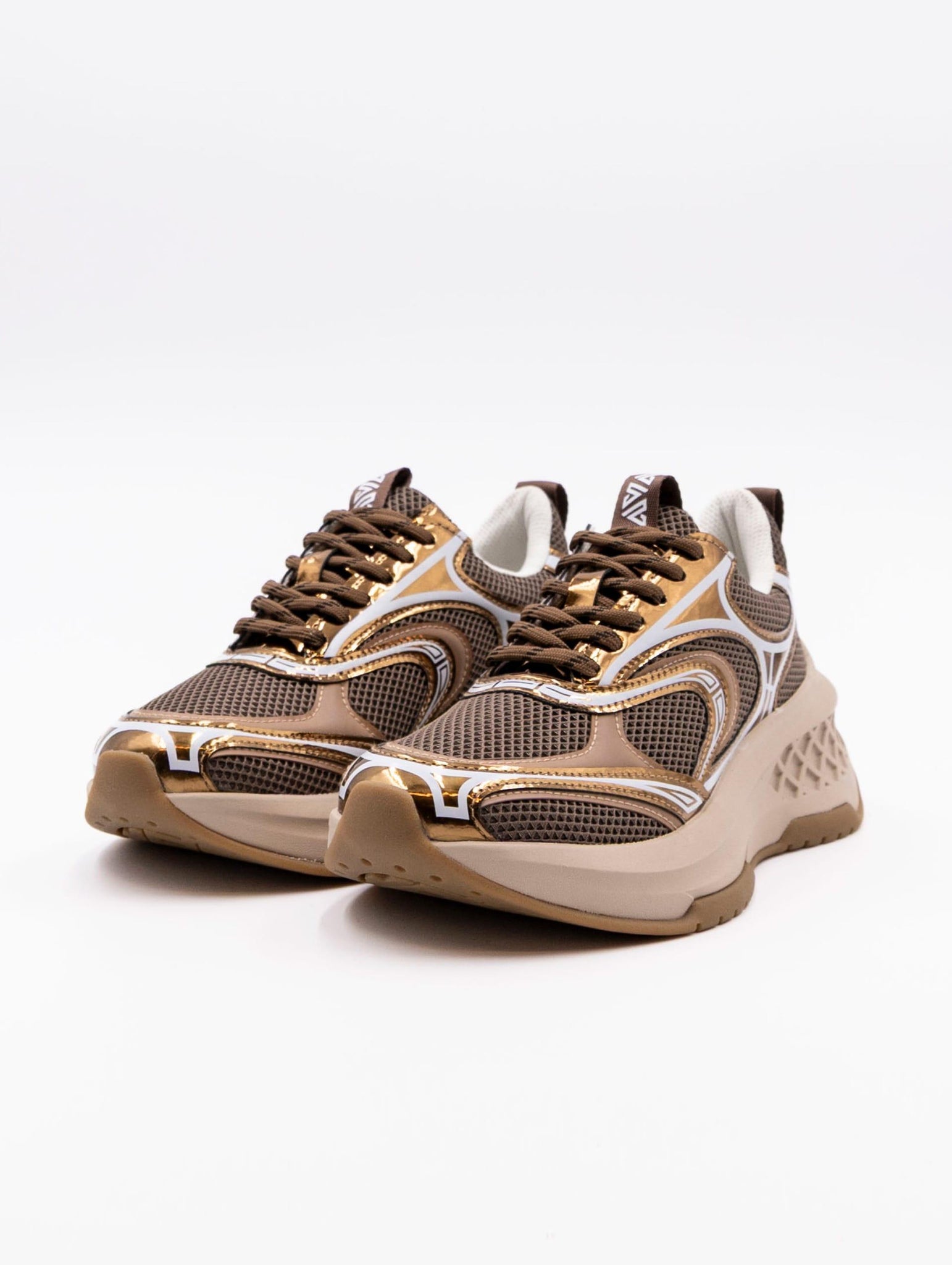 Sneakers Emanuelle Vee Bronzo e Marrone 452P-504-10-T16BRONZEBROWN Emanuelle Vee