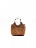 Minibag Dua Gianni Chiarini in Suede Caramello