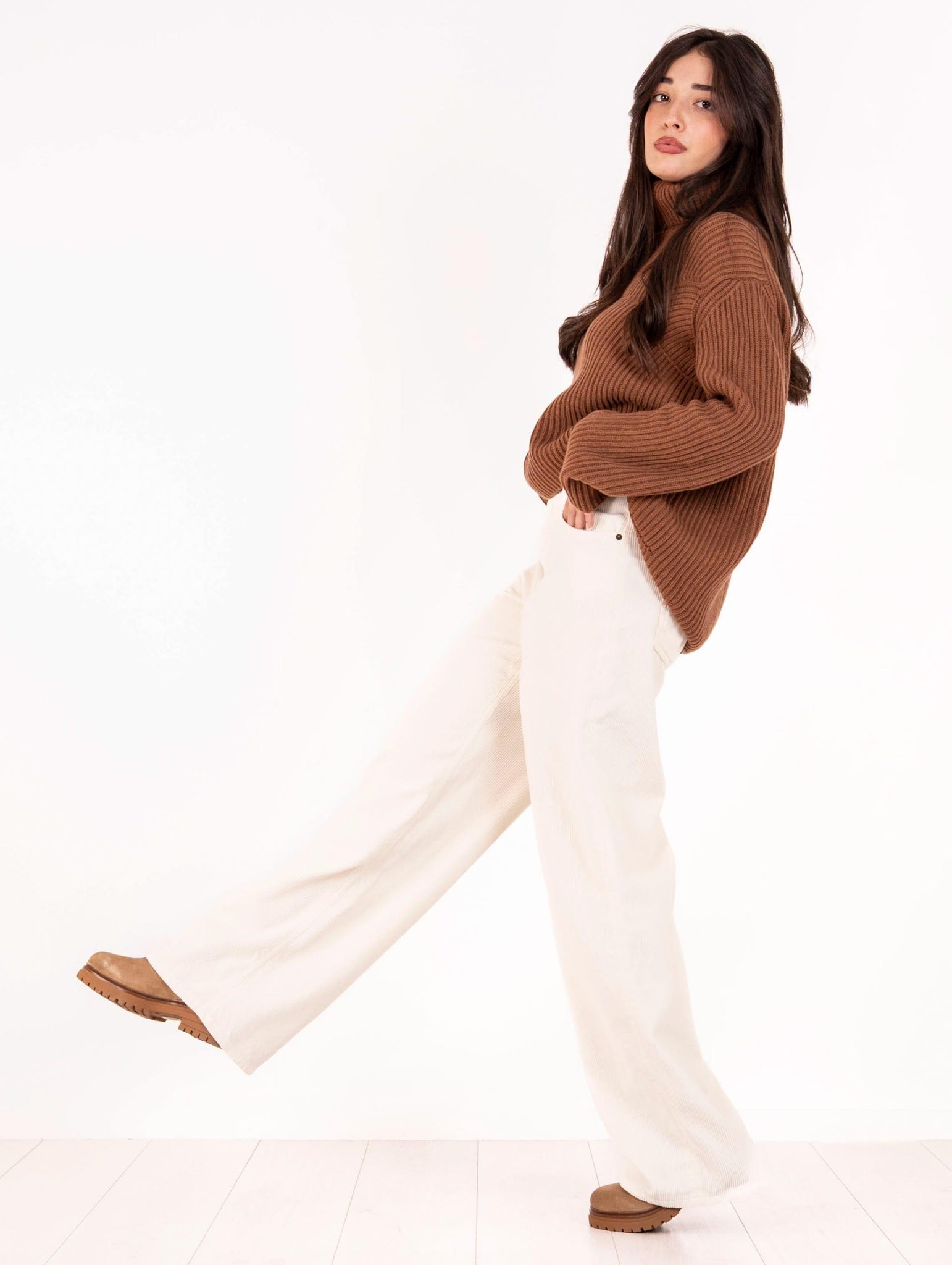 Pantalone Carmen Siviglia in Velluto Latte CARMEN2412V0027 Siviglia