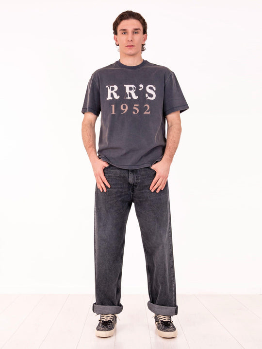 T-Shirt RR'S Roy Roger's in Cotone Vintage Blu Notte