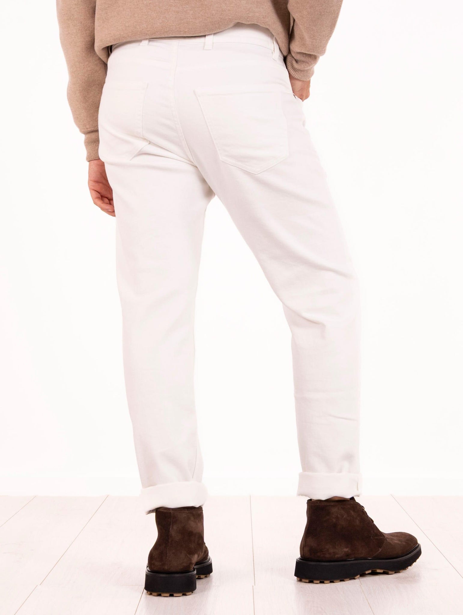 Denim Eleventy Milano Platinum in Cotone Stretch Bianco X75PANG04TET0G00701 Eleventy Milano