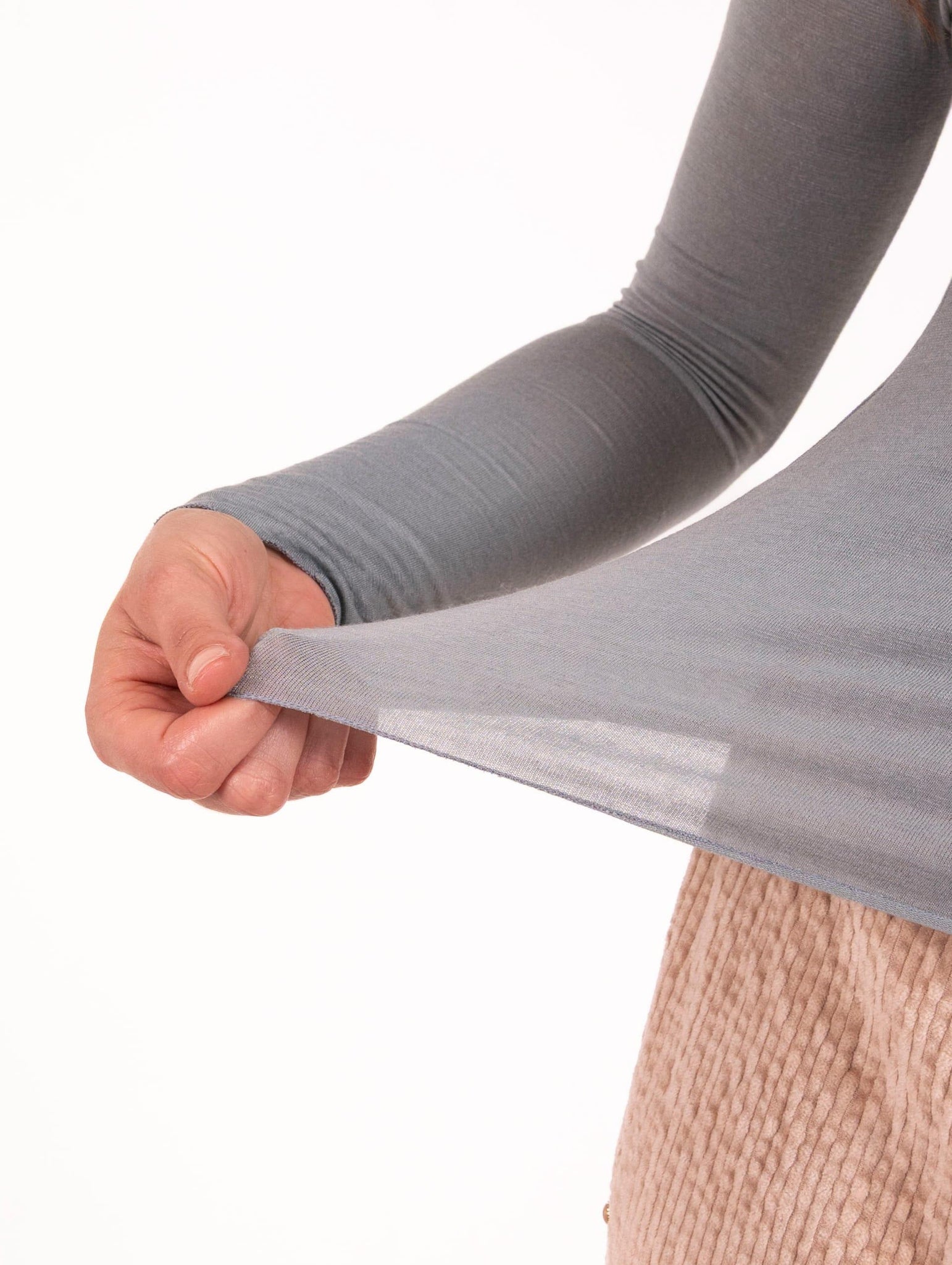 Girocollo White Wise Misto Cachemire Extrafine Grigio WW2018017 White Wise