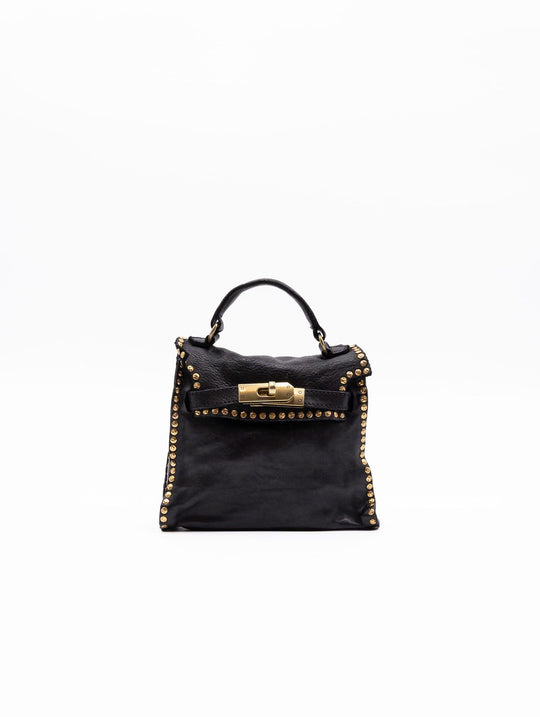 Minibag Kura Campomaggi in Pelle Nera