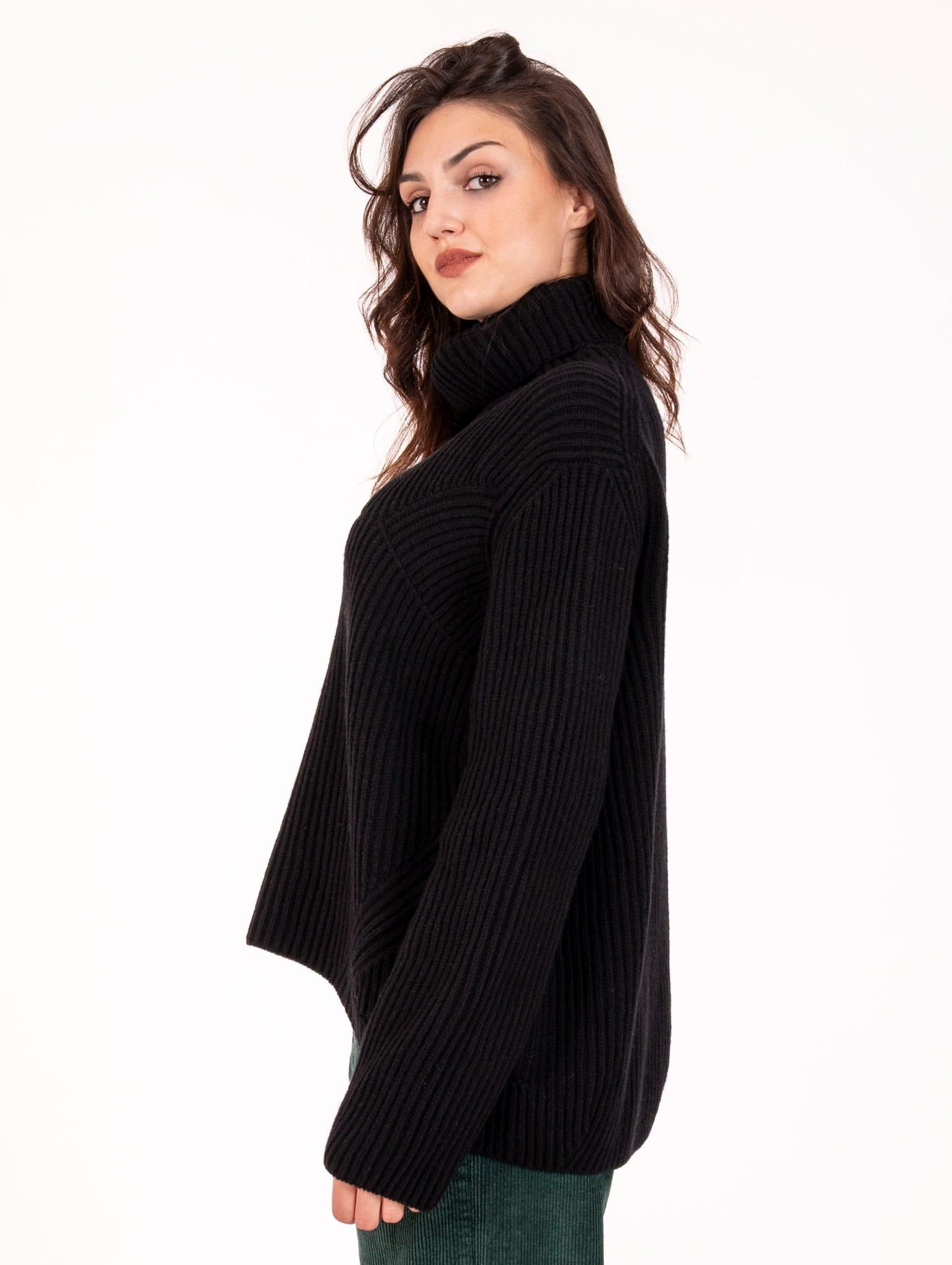 Pull Daniele Fiesoli in Misto Cachemire a Coste Nero 317613 Daniele Fiesoli