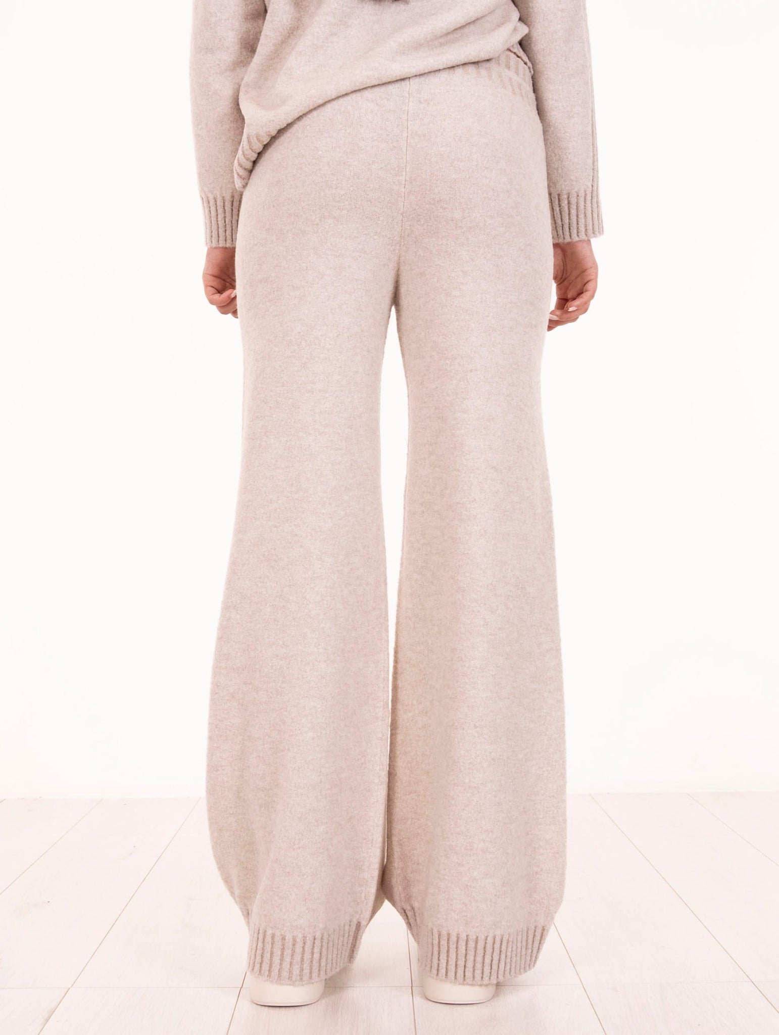 Soft Pant D.Exterior in Lana Gesso 615537GESS D.EXTERIOR