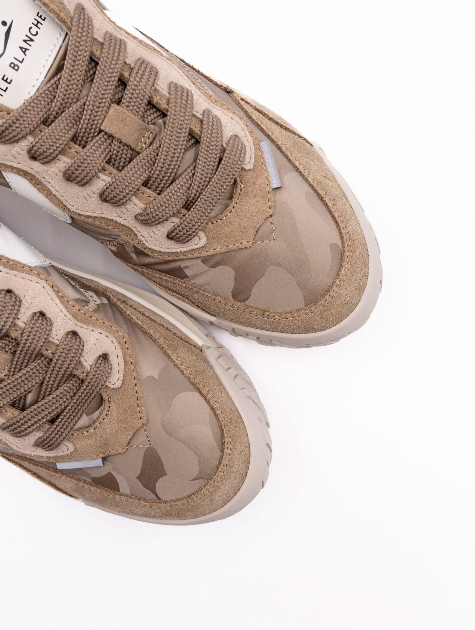 Sneakers Club Act Voile Blanche in Suede e Nylon Marrone Oro CLUBACTWLIGHTBROWNGOLD Voile Blanche