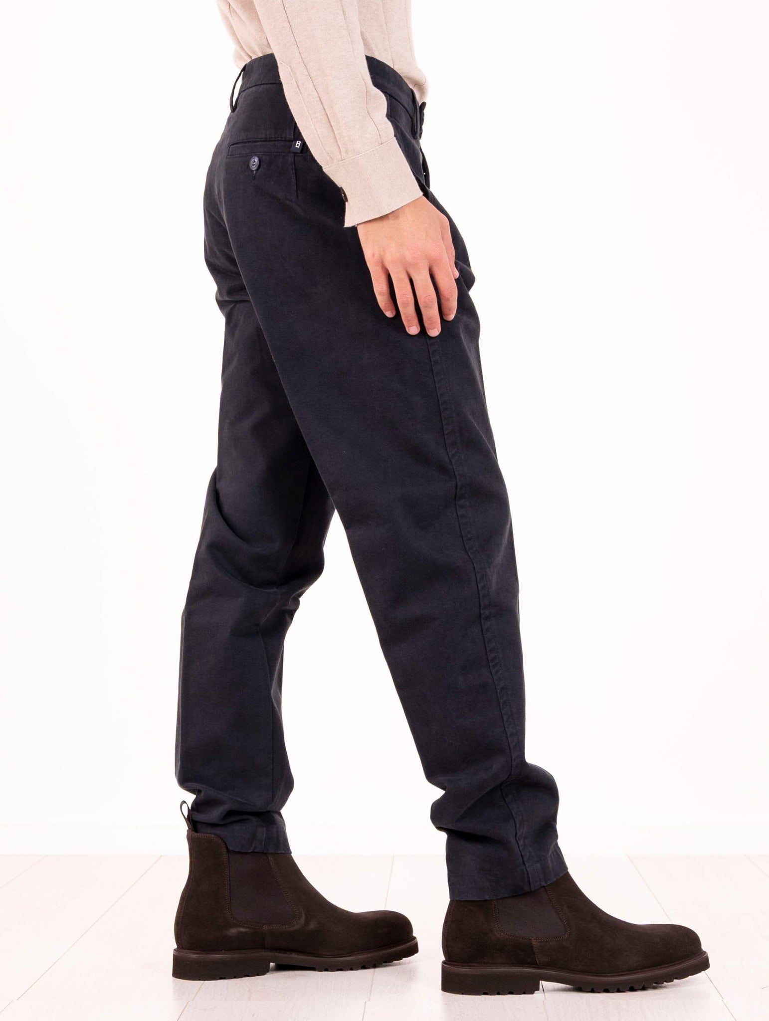 Pantalone Re-Hash in Cotone Blu P7012355ORBLSC Re-Hash