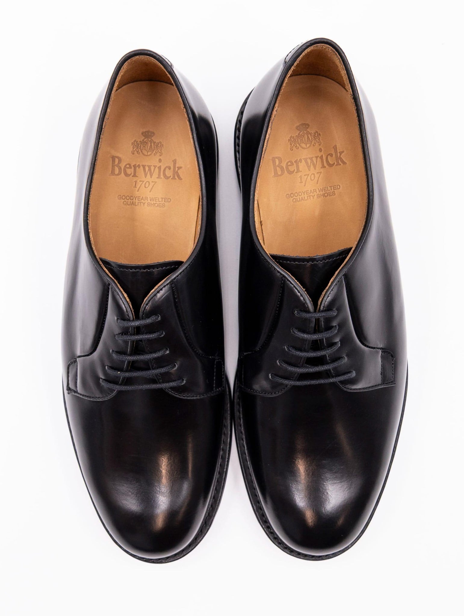 Derby Goodyear Berwick 1707 Pelle Nero 4406HO234ANTIKNEGRO Berwick 1707