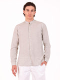 Camicia Caliban in Lino e Cotone Salvia