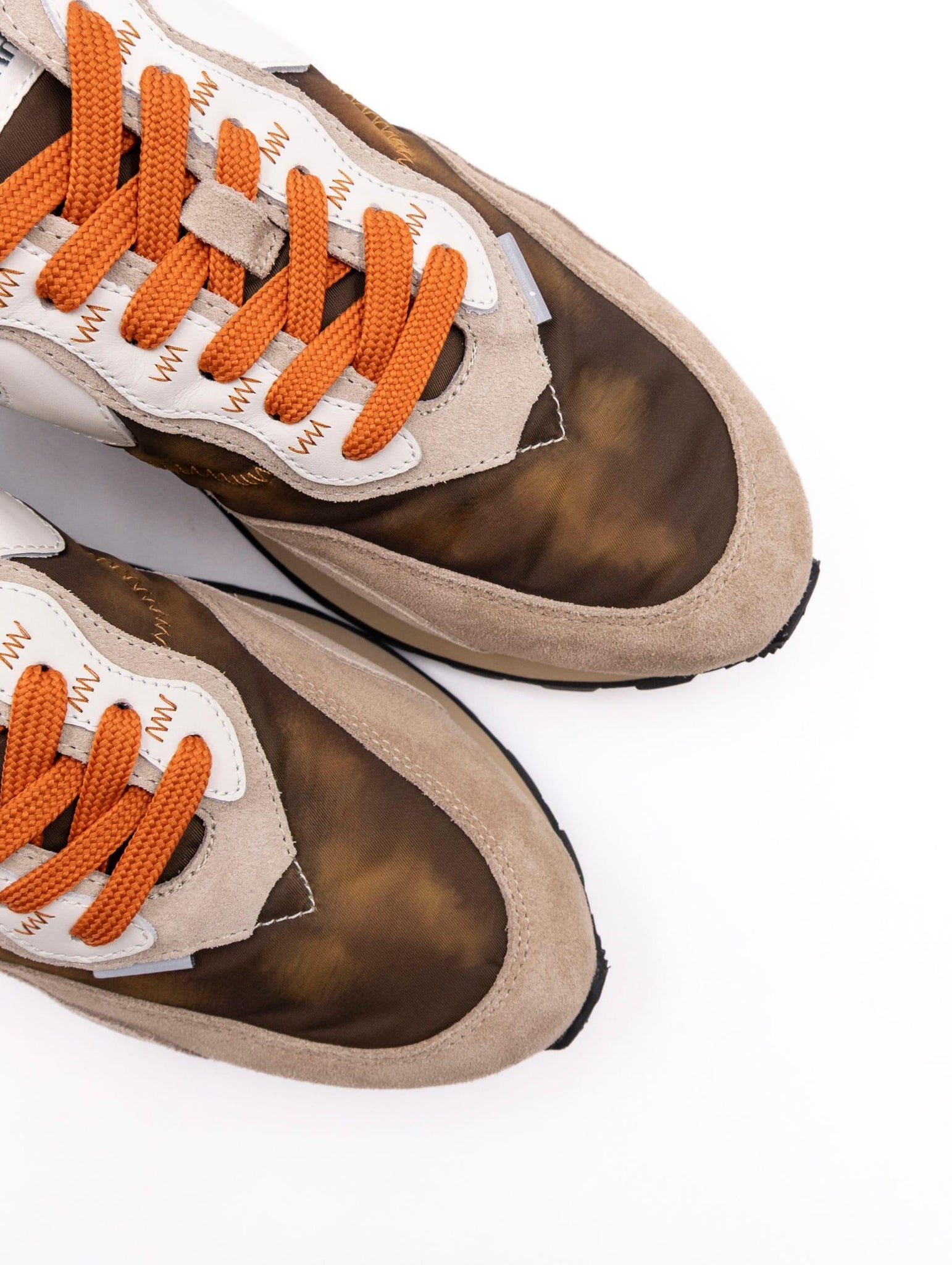 Sneakers Qwark Hype Man Voile Blanche Beige e Marrone QWARKHYPEMANSUEDE/NYLONVINTAGE Voile Blanche