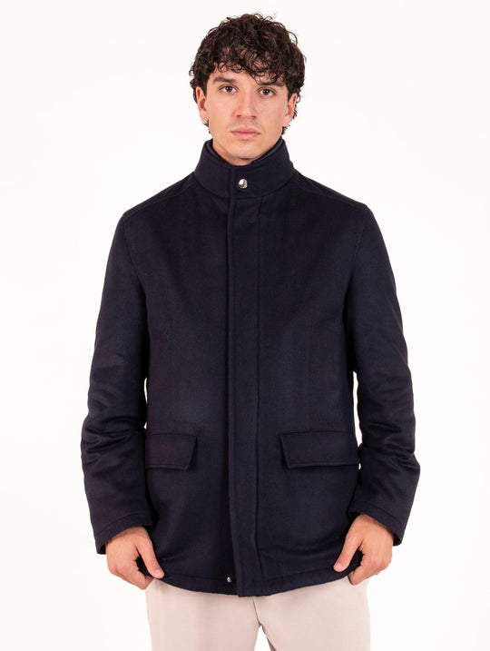 Salta Kired Jacket in Navy Cashmere