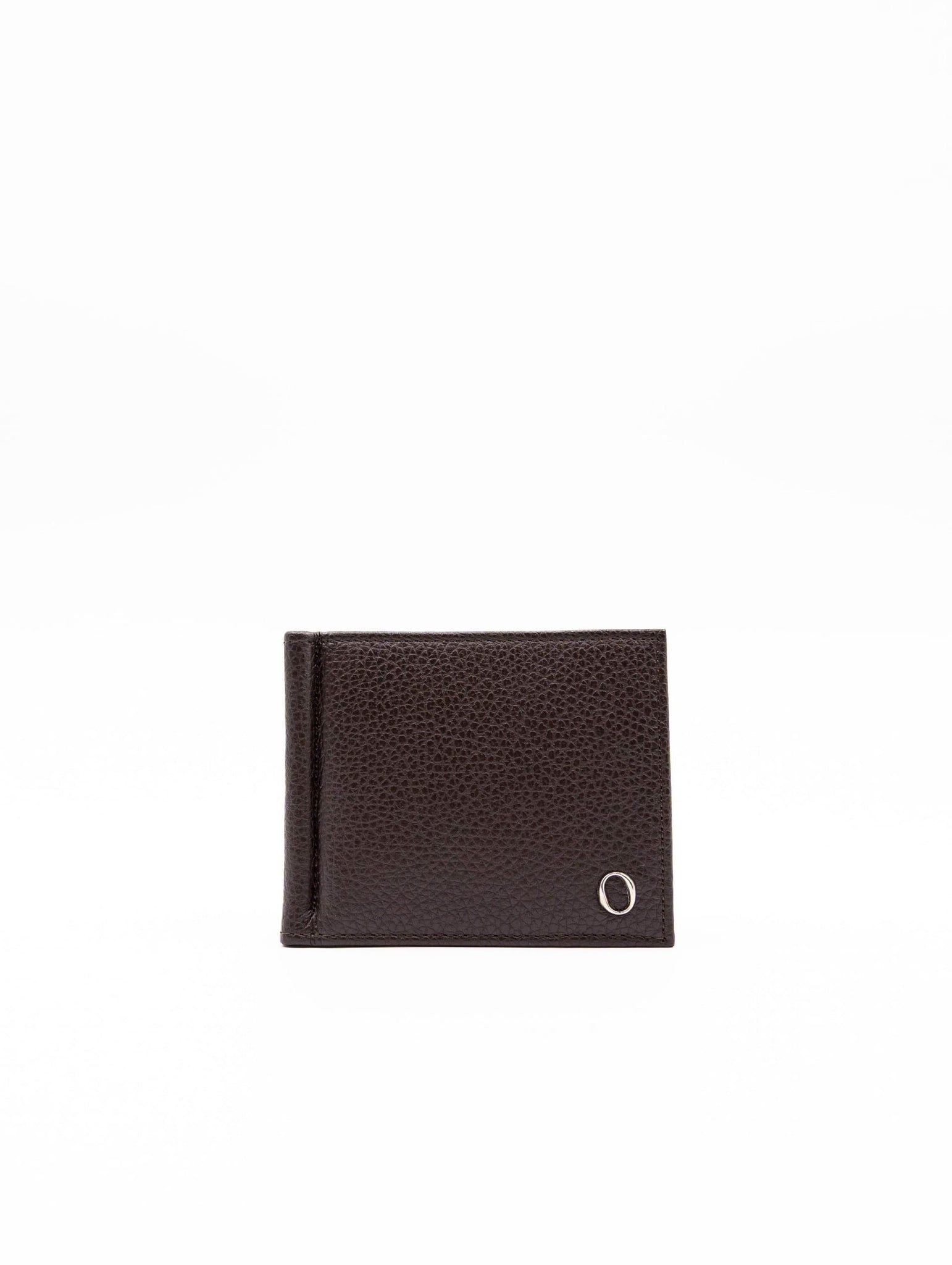 Portafoglio Micron Orciani in Pelle con Clip Ferma-Banconote Ebano SU0108MICEBA Orciani