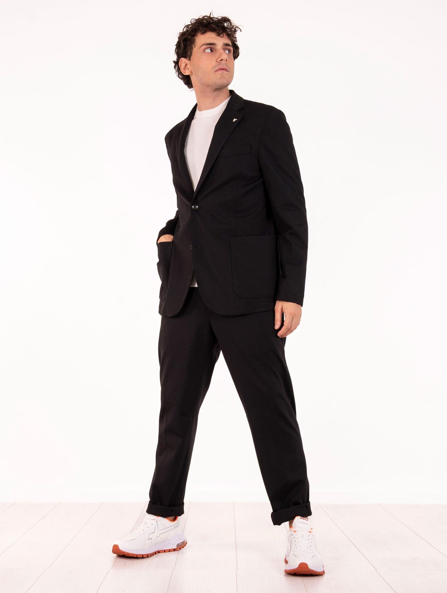 Pantalone Berlino AT.P.CO. in Rayon Nero BERLINO563JR055999 AT.P.CO