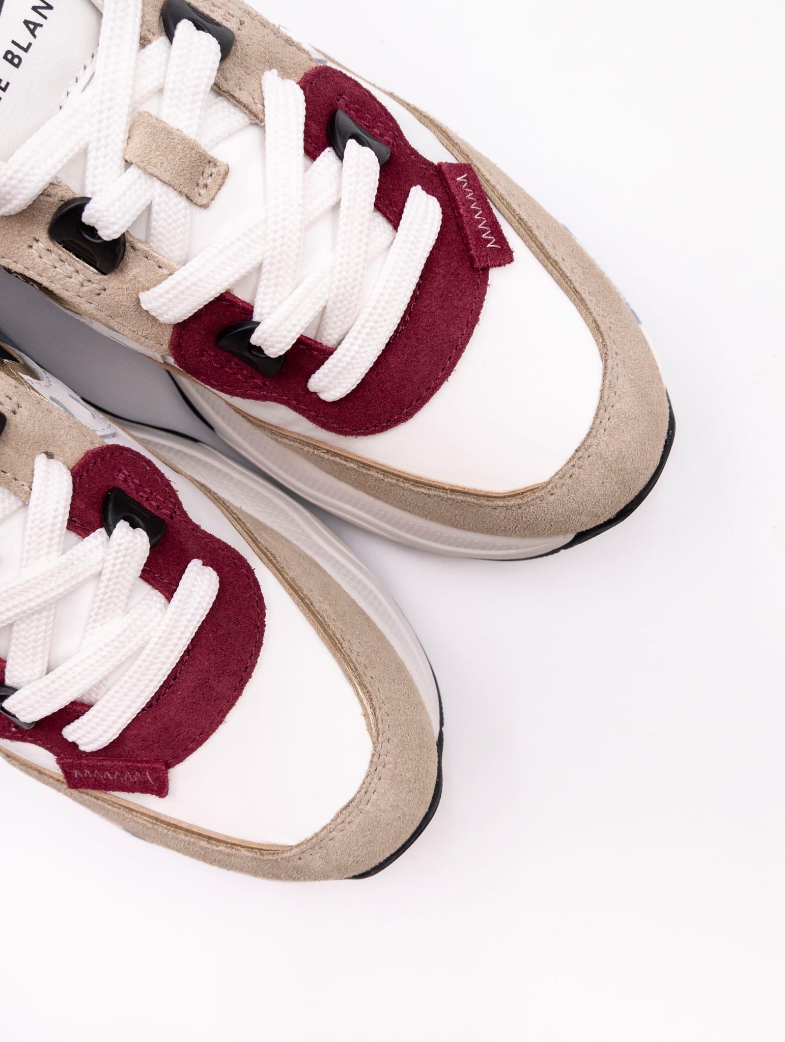 Sneakers Club Voile Blanche in Suede e Nylon Beige e Ruby CLUB105LIGHTBEIGE Voile Blanche