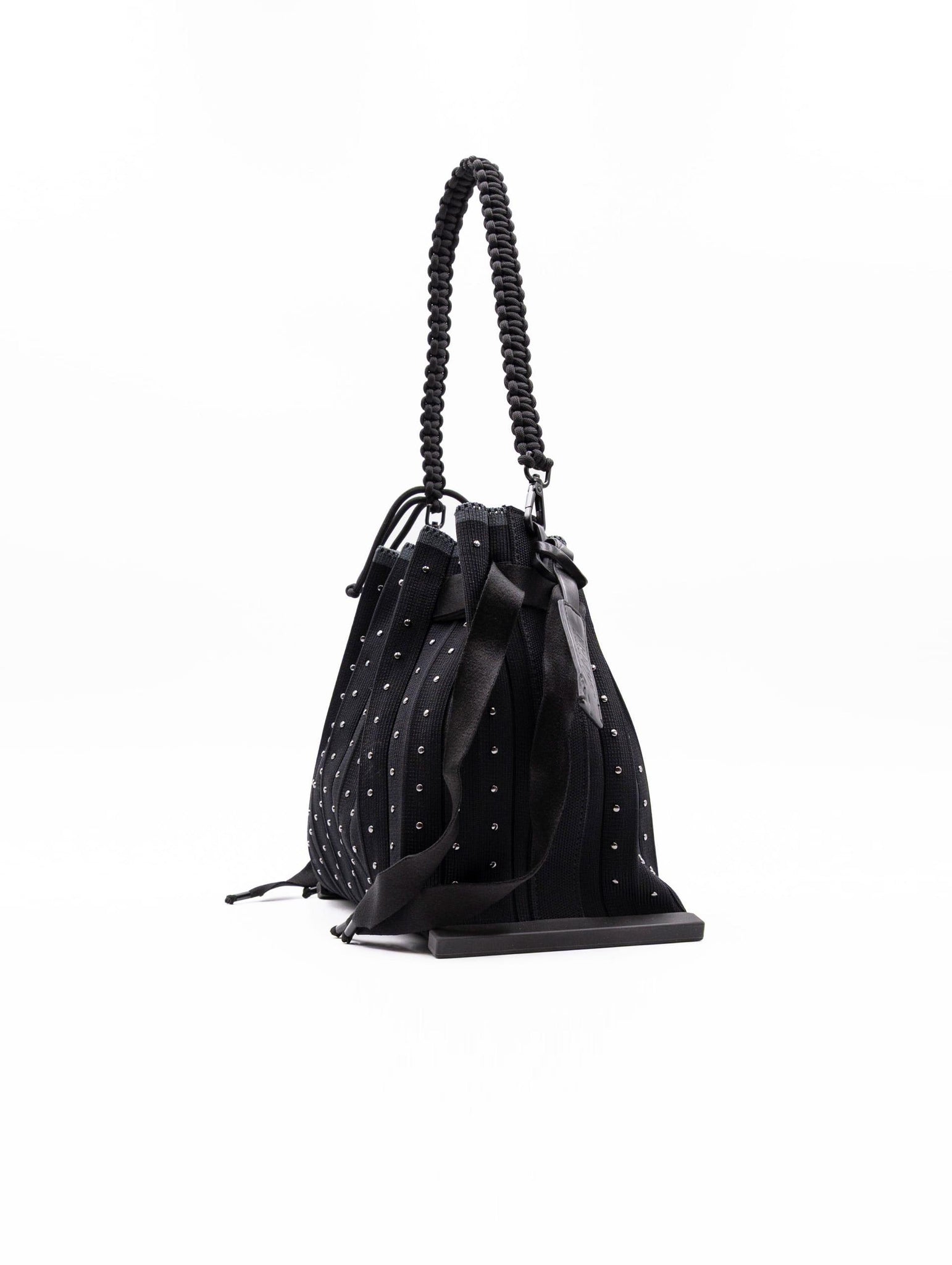 Secchiello Borchie Fri-yay in Maglia Nero SB_1227STUDS Fri-Yay