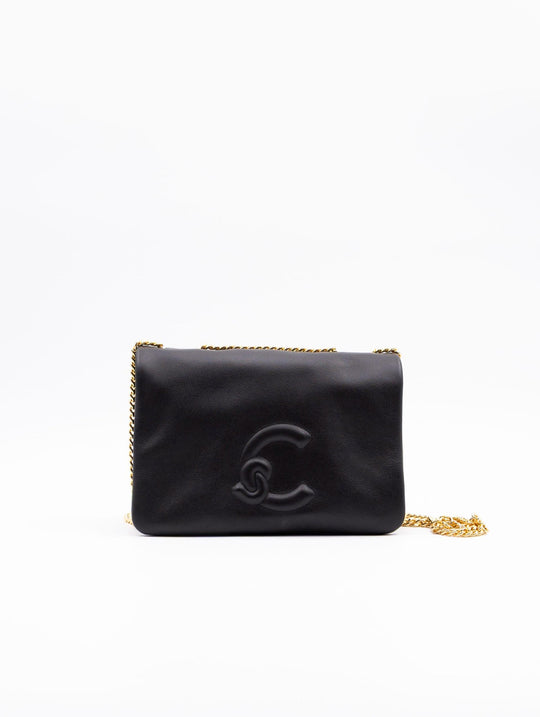 Minibag Dulse Coccinelle in Pelle Nera