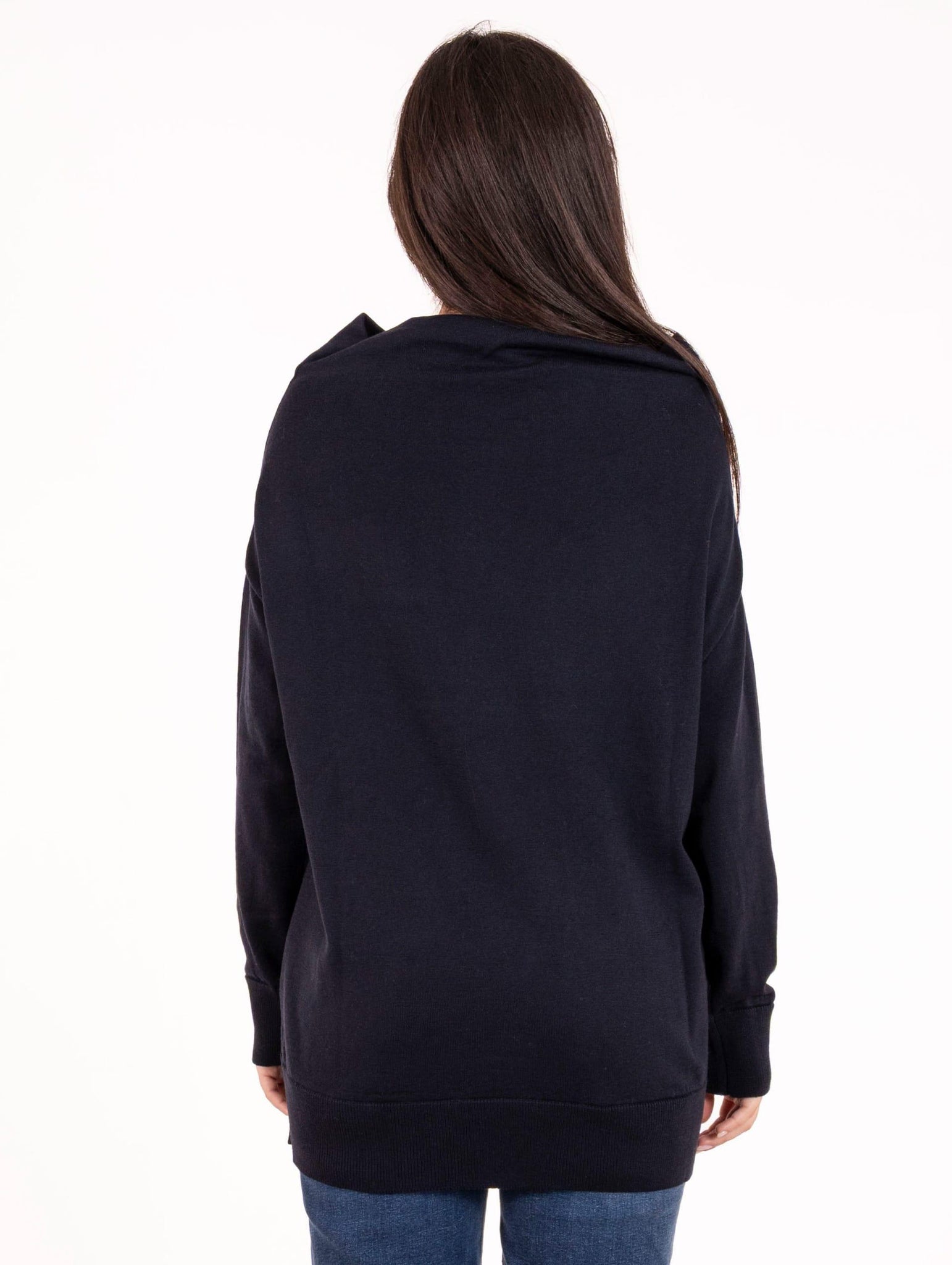 Maglia Vulcano Alpha Studio in Lana Merinos Extrafine Blu Notte AD-4020C2001 Alpha Studio