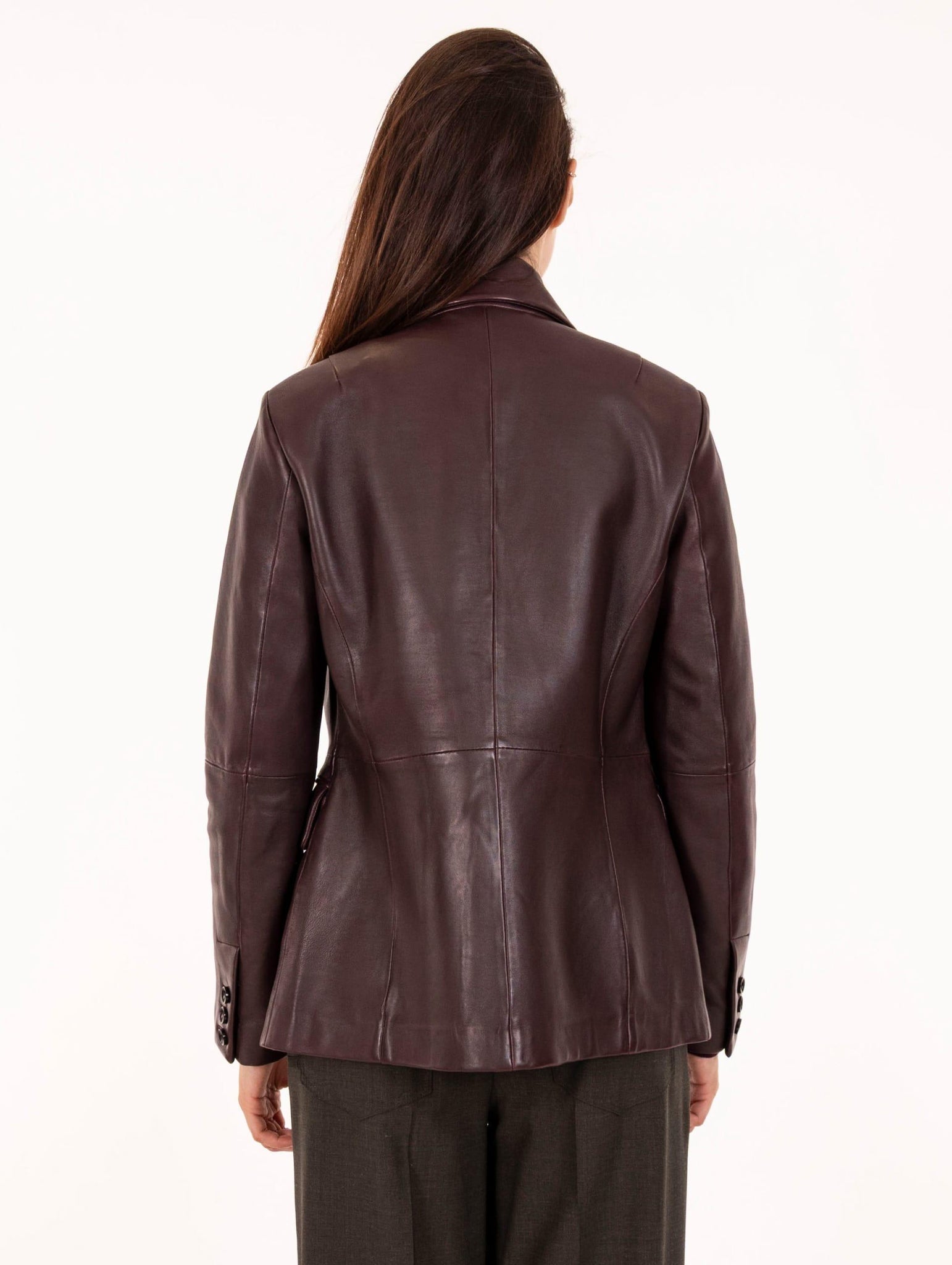 Blazer Tiak The Jeackie Leather in Pelle Plongee Granada TIAK204 The Jack Leathers