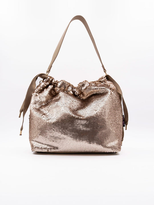 Borsa Zaino Paillettes Fri-Yay Bronzo