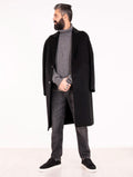 Cappotto Alpha Studio in Lana Nero