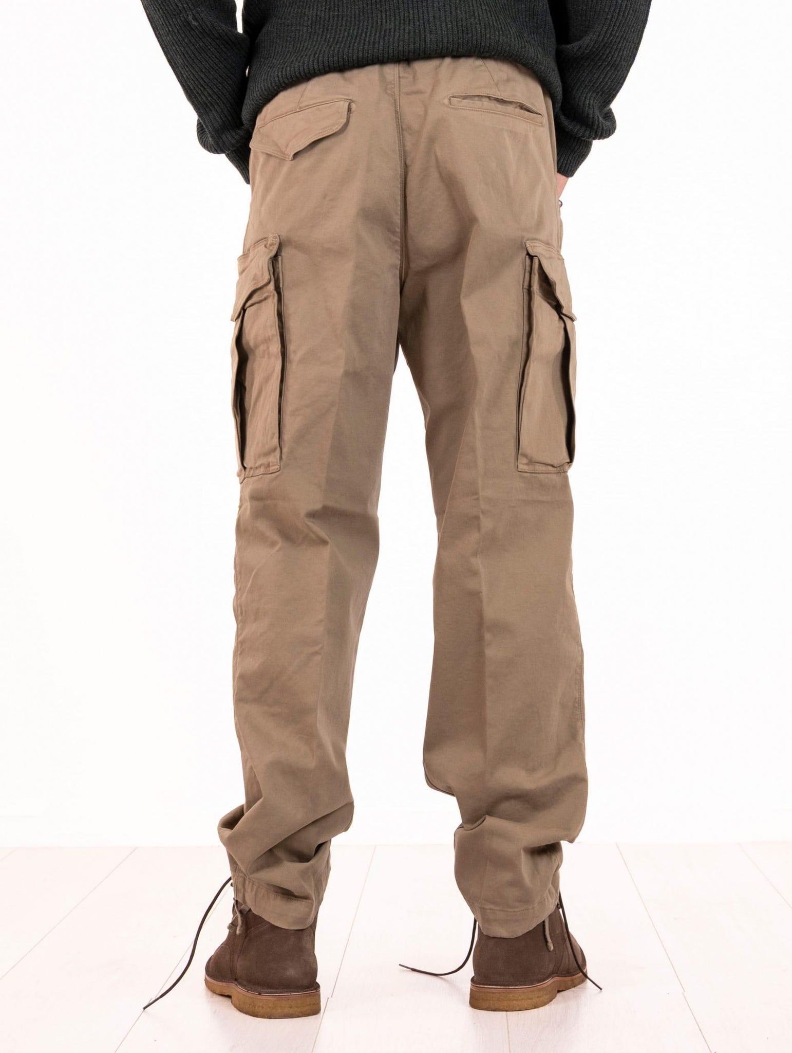 Pantaloni Cargo White Sand in Cotone Tortora 25WSU690527 White Sand