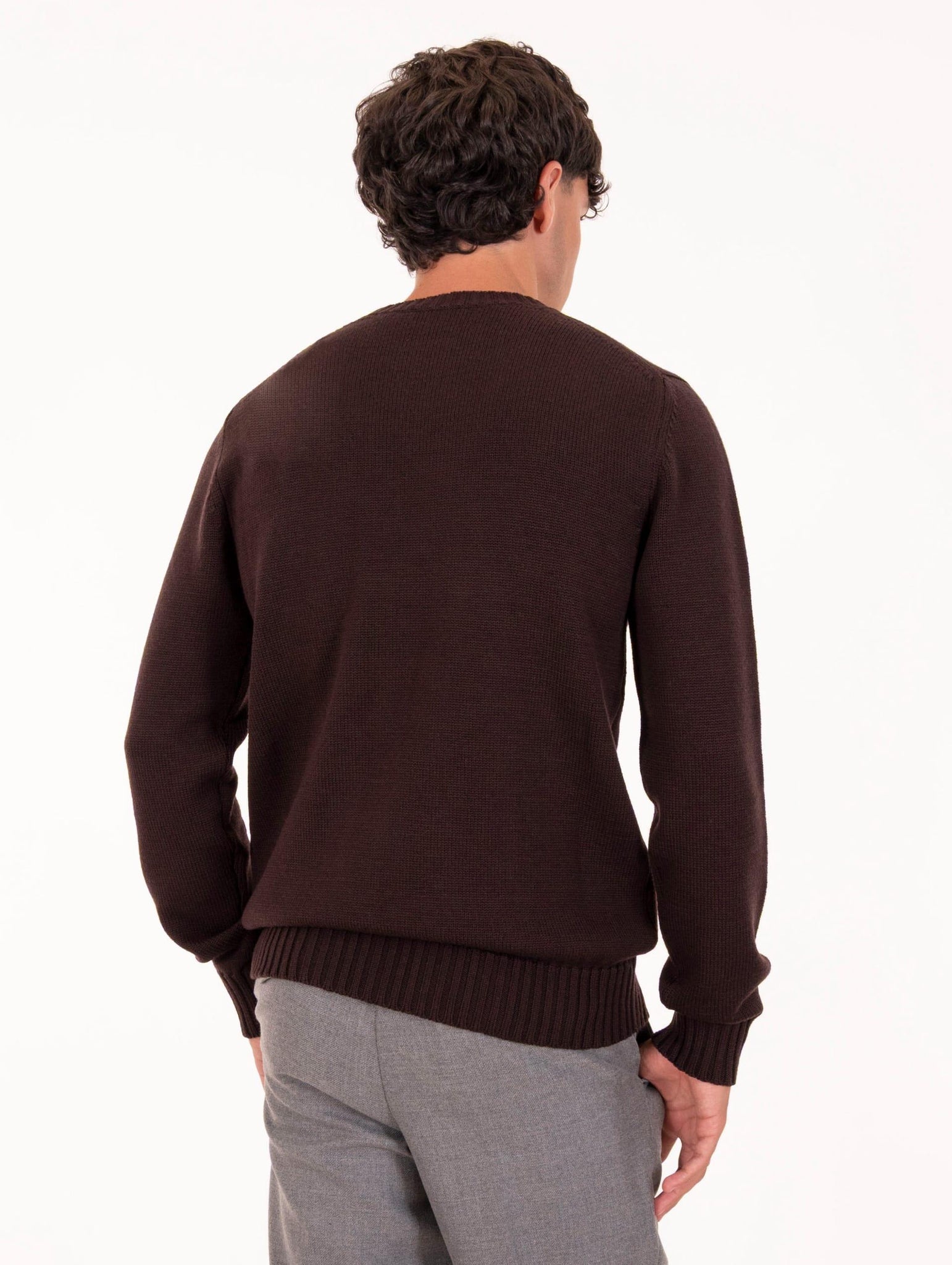 Girocollo Alpha Studio in Lana Merinos Testa di Moro AU-3030C1019 Alpha Studio