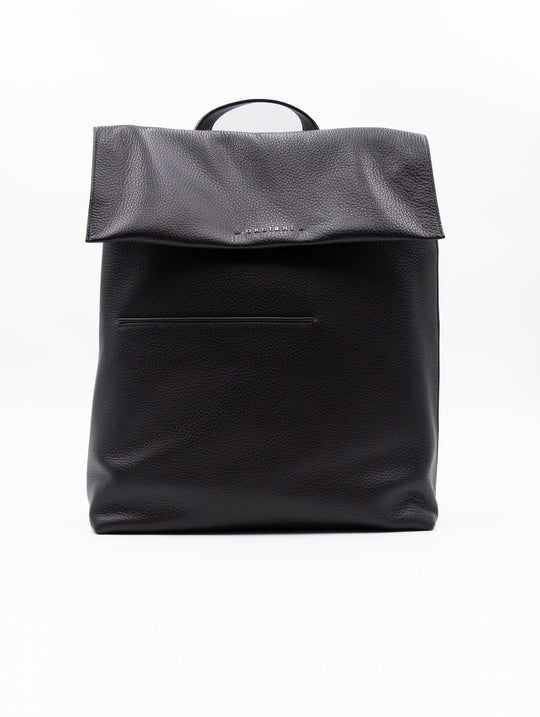 Zaino Active Orciani in Pelle Martellata Nero