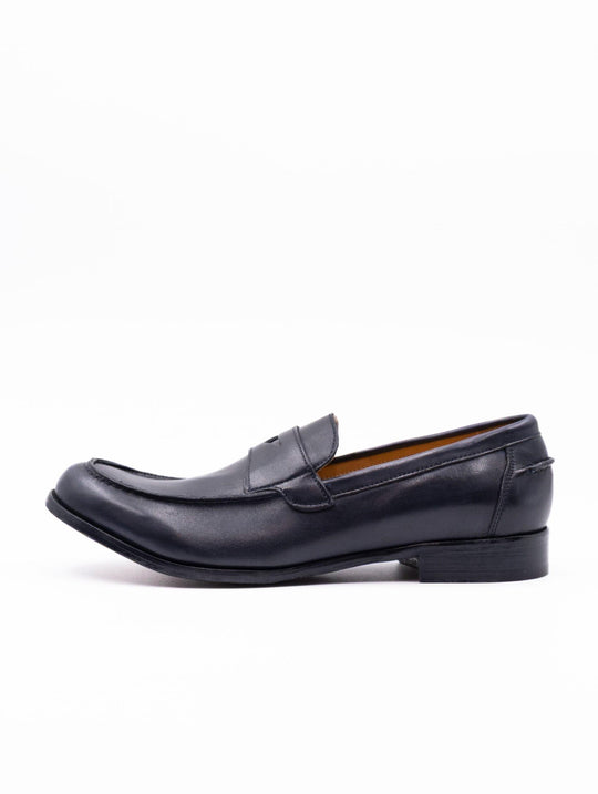 Mocassino Four Stroke in Pelle Blu