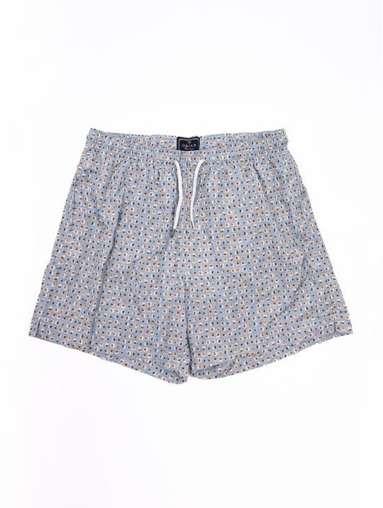 Costume Orian Fantasia Geometrica Azzurro e Grigio