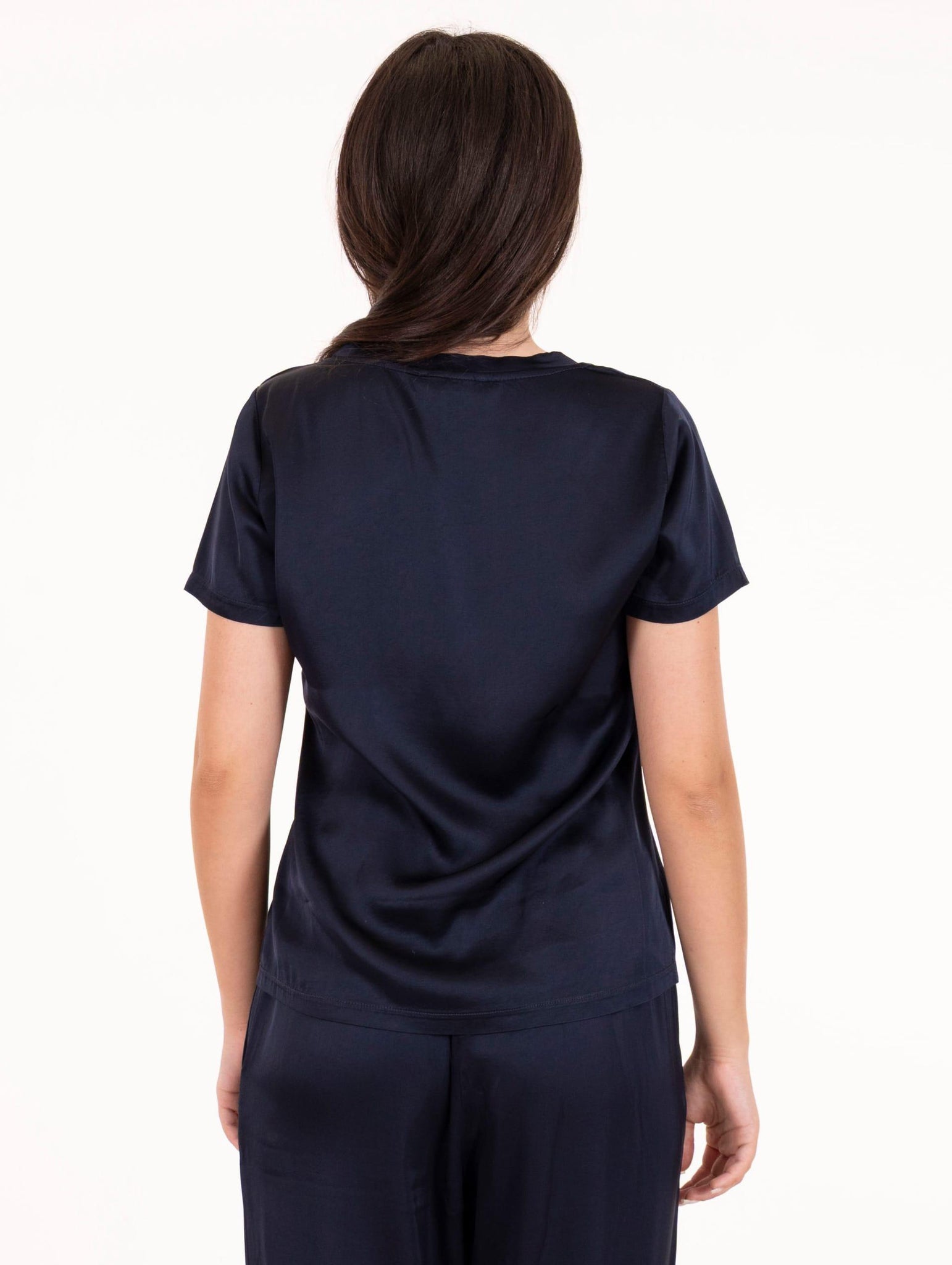 T-shirt Daniele Fiesoli in Viscosa Stretch Blu 326703 Daniele Fiesoli