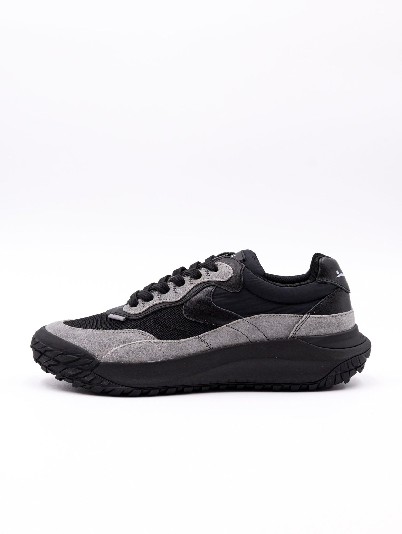 Sneakers Club Act Voile Blanche in Suede e Nylon Antracite e Nero CLUBACTMSUEDE/NYLON/CALF Voile Blanche