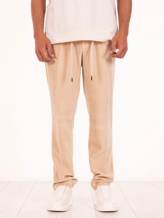 Circolo 1901 Corduroy Pants in Natural Velvet