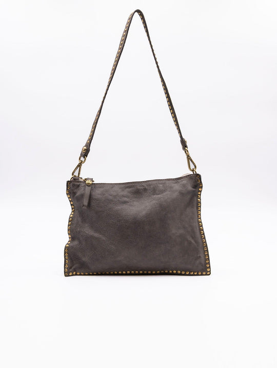 Eva Campomaggi Bag with Studs in Cement Leather