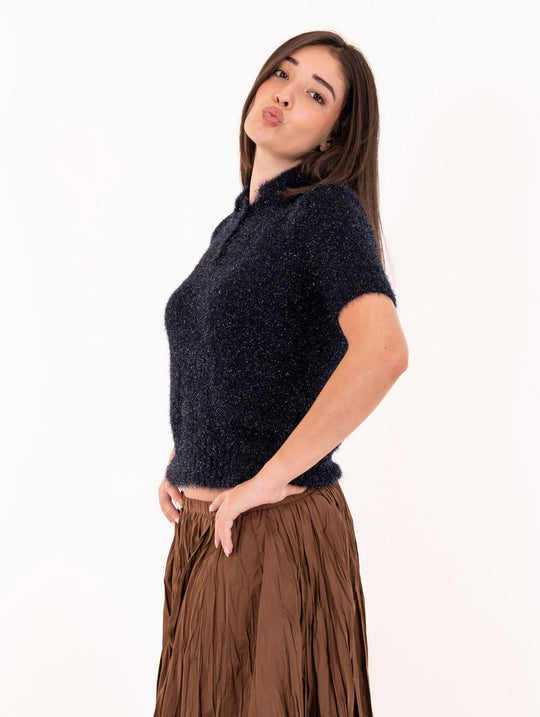 Polo Alpha Studio Fil Coupè Blau Nacht